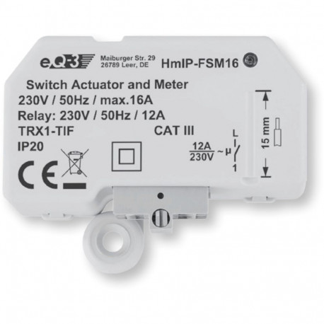 "Homematic IP Schalt-Mess-Aktor (16A) - Unterputz"
