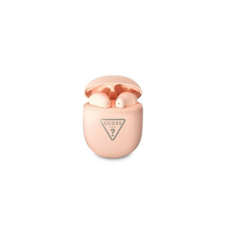 Guess Bluetooth Headphones GUTWST82TRPTWS + Docking Station Pink/Pink Triangle Logo
