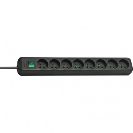 Brennenstuhl Eco-Line power strip 8 sockets 3 m black (1159301018)