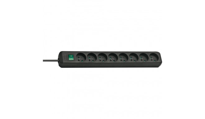Brennenstuhl Eco-Line power strip 8 sockets 3 m black (1159301018)