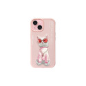Nimmy ümbris iPhone 15 6.1" roosa prillidega lahe kass