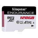 Kingston 128 GB microSD kõrge vastupidavusega UHS-I kiirusklass 1 (U1) mälukaart