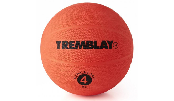 Weight ball TREMBLAY Medicine Ball 4kg D23cm Red for throwing
