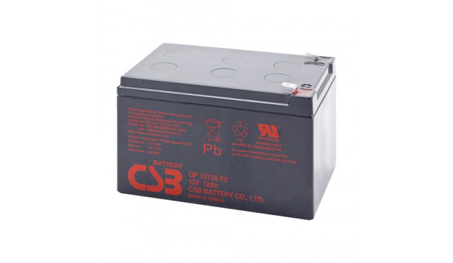 12V 12Ah F2 (6.3mm) plii-AGM VRLA akumulaator CSB