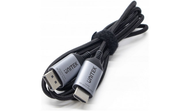 AV signal transmission system Unitek Unitek DisplayPort 1.4 to HDMI 2.1 cable, 8K, 1.8m