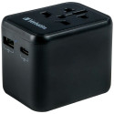 Verbatim Travel Adapter EU/UK/US 2xUSB-A/USB-C PD 20W UTA-02 black 49544