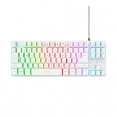 KEYBOARD USB GXT 833W THADO/TKL ENG WHITE 25894 TRUST