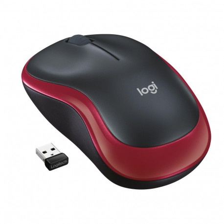Logitech mouse M185 Wireless, red (910-002237)