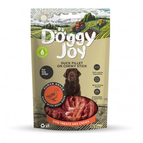 Doggy Joy duck fillet on chewy stick - treat for dogs 90g