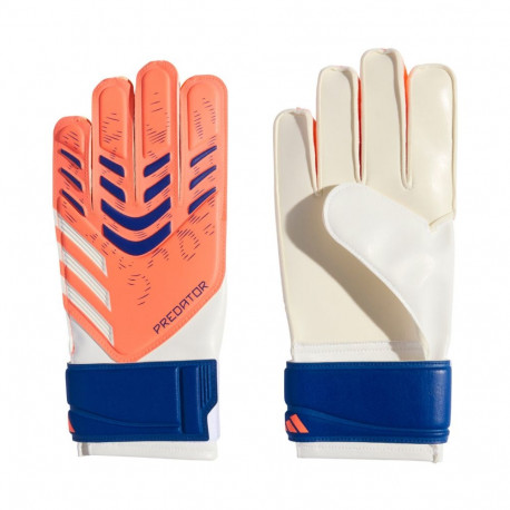 Rękawice bramkarskie dla dzieci adidas Predator Glove Training biało-pomarańczowe JN5361 5