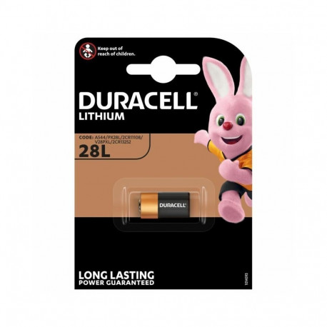 Battery - Duracell 28L 6V Lithium Battery 25.2mm x 13mm 14g