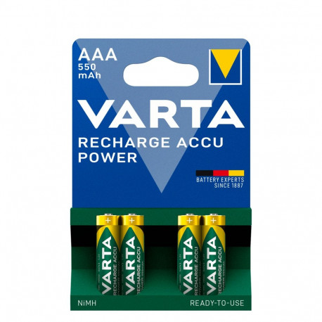Battery - Varta AAA Recharge ACCU Power 550mAh 4 Pack