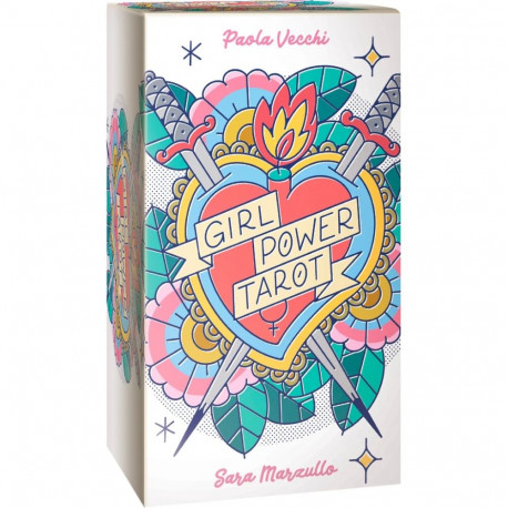 Tarot Card Deck - Girl Power Taro 78 Cards with Booklet Made in Italy