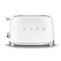 Toaster - SMEG TSF01WHMEU 2x2, 6 Browning Levels, 3 Pre-set Programs, Matt White