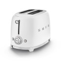 Toaster - SMEG TSF01WHMEU 2x2, 6 Browning Levels, 3 Pre-set Programs, Matt White