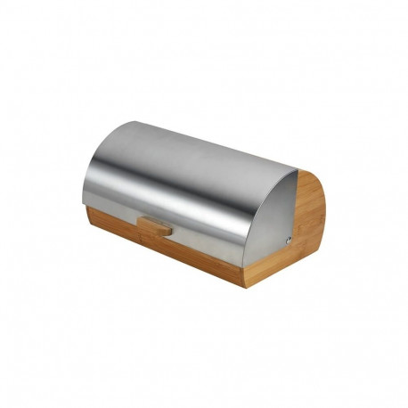 Bread Box - Maestro MR-1673S Bamboo Stainless Steel Front-Opening 170x220x360mm
