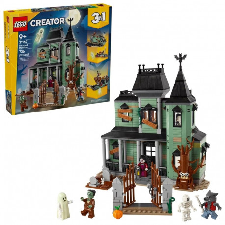 Construction Set - LEGO CREATOR 3 IN 1 31167 Haunted Mansion 736 Pieces 5 Minifigures