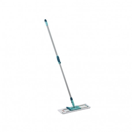 Cleaning Mop - Leifheit 55049 with Cleaning Cloth for Laminate, Tiles, Wood Grey, Turquoise