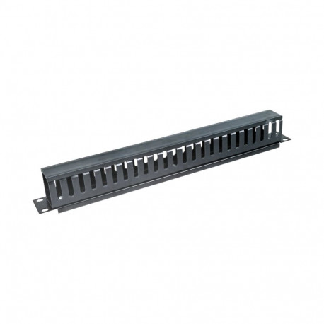 Cable Organizer - Alantec PK008 1U Rack Capacity Metal/Plastic Black
