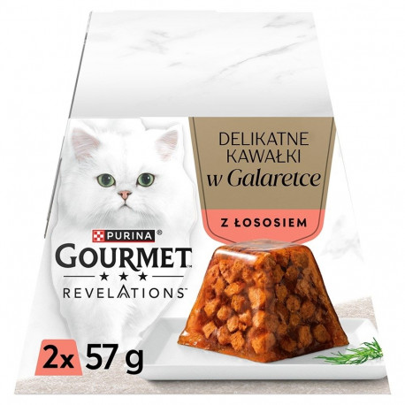 Cat Food - PURINA Gourmet Revelations Salmon Chunks in Jelly 2x57g