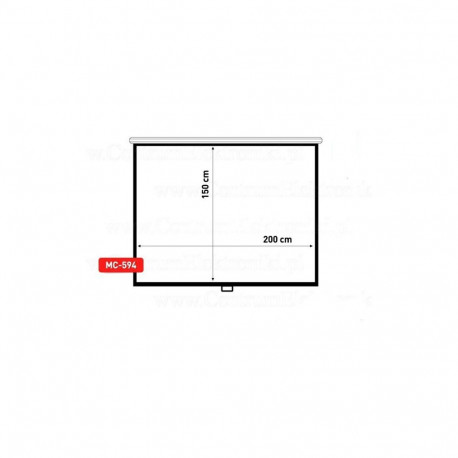 Projection Screen - Maclean MC-594 100" 3:4 Manual Wall Mount 160° Viewing Angle