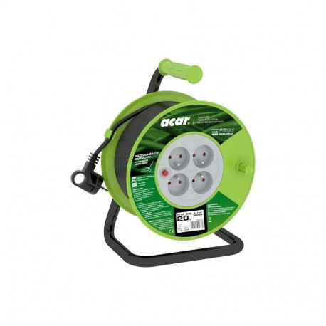 Power Extension Cord - Acar PZ-4Z/OTM 20M 4-Slot 2300W Retractable Cable