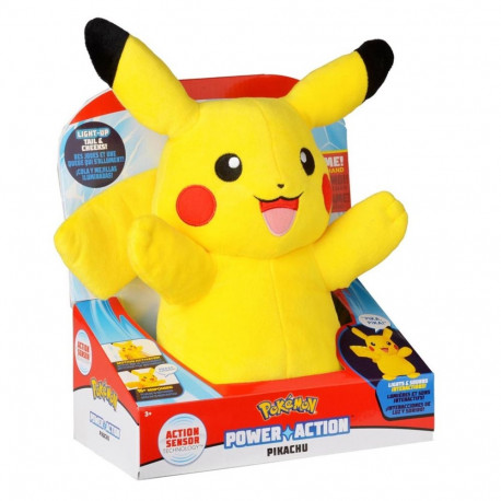 Interactive Toy - Pokemon Power Action Pikachu 25 cm Motion Sensor, Lights