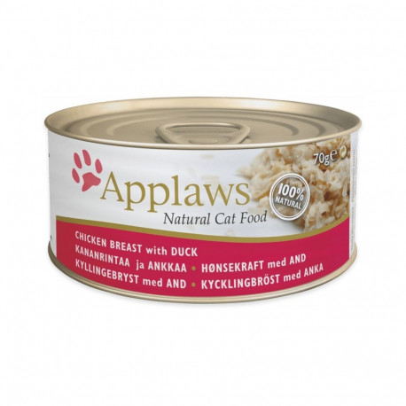 Cat Food - APPLAWS Chicken Breast with Duck Wet Food 70g