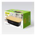 Home & Kitchen Storage - MAESTRO Breadbox MR-1776 Rectangular Plastic & Wood Black