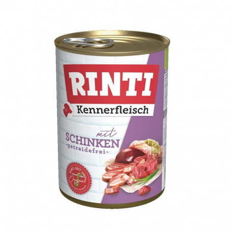 Dog Food - RINTI Kennerfleisch Ham Wet Food 400g Gluten-Free Pork