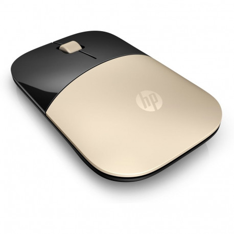 Computer Mouse - HP Z3700 Wireless 1200 DPI Optical 3 Buttons Gold