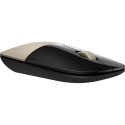 Computer Mouse - HP Z3700 Wireless 1200 DPI Optical 3 Buttons Gold