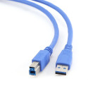 USB Cable - Gembird CCP-USB3-AMBM-6 1.83m USB A to USB B 5 Gbit/s Blue