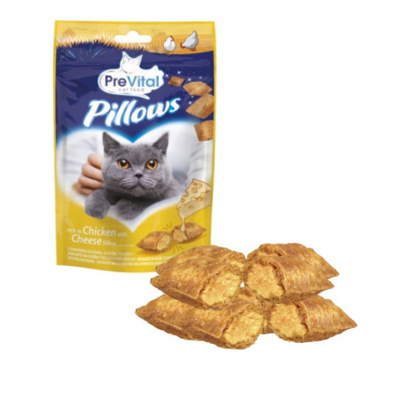 Cat Treat - PREVITAL Pillows Chicken with Cheese 60g 25% Protein 15% Fat