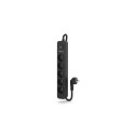 Power Strip - KERG 4 Sockets 16A 3680W 5m Cable Black