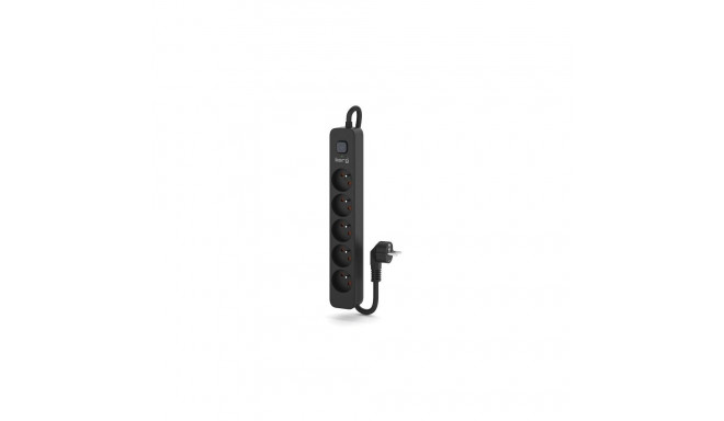 Power Strip - KERG 4 Sockets 16A 3680W 5m Cable Black