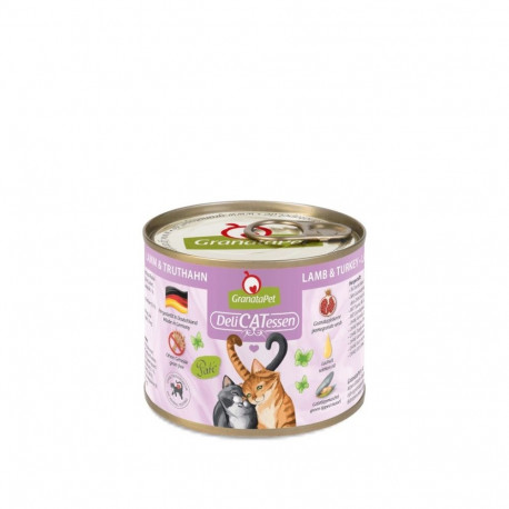 Cat Food - GRANATAPET DeliCATessen Lamb & Turkey Wet 200g Grain-Free