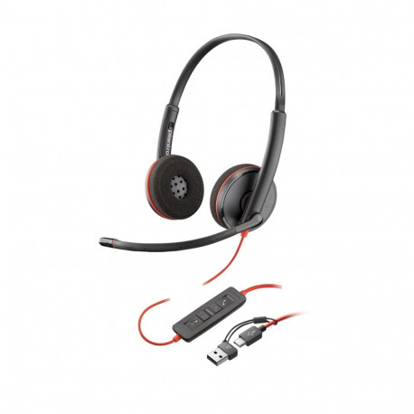 Headset - Poly Blackwire 3220 Stereo USB-C, 1.61m cable, in-line control