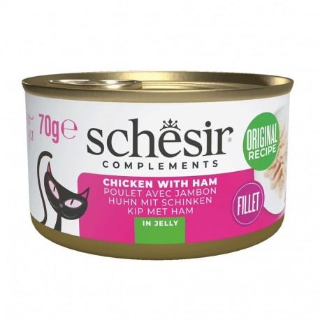 Cat Food - SCHESIR Chicken with Ham in Jelly 70g, Sugar-free, Gluten-free