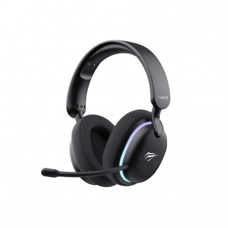Gaming Headphones - Havit Fuxi-H7 Wireless/Wired, 18h Battery, Boom Mic, Black
