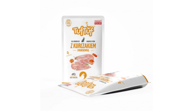 Dog Food - TUF TUF Ground Chicken with Carrots Wet Food 500g