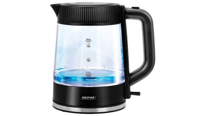 Electric Kettle - MPM MCZ-117 1.7L 2200W Glass Cordless 360° Base