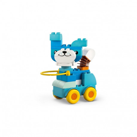 Toy Building Set - LEGO DUPLO 10448 3-in-1 Animals on Wheels 58 Pieces