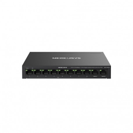 Networking Switch - Mercusys MS110CMP 10-Port PoE 115W Wall Mountable Black