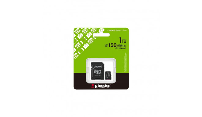 Memory Card - Kingston Technology 1TB microSDXC Canvas Select Plus 150MB/s A1