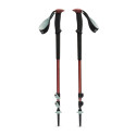 Trekking Pole - Black Diamond Trail Back 3-Section Aluminum Adjustable Iron Red Trekking Pole - Black Diamond Trail Back 3-Section Aluminum Adjustable Iron Red