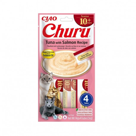 Cat Treat - INABA Churu Senior Tuna with Salmon Recipe 4x14g