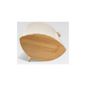 Kitchen Storage - Maestro MR-1775 Bread Box Bamboo Metal Ivory
