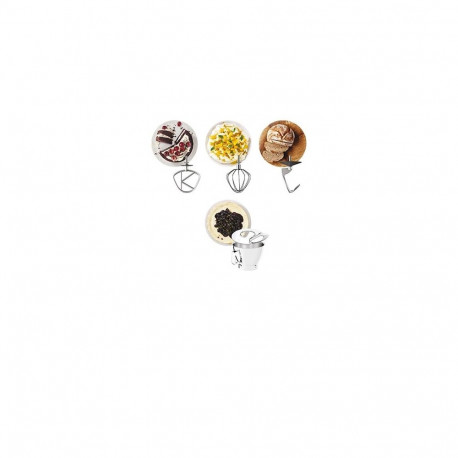 Food Processor - Kenwood KVC65 1200W 5L Stainless Steel Built-in Scales White