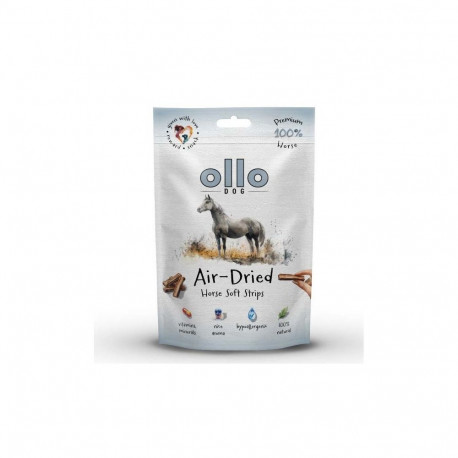 Dog Treat - OLLO Air-Dried Horse Strips 80g Hypoallergenic Grain-Free